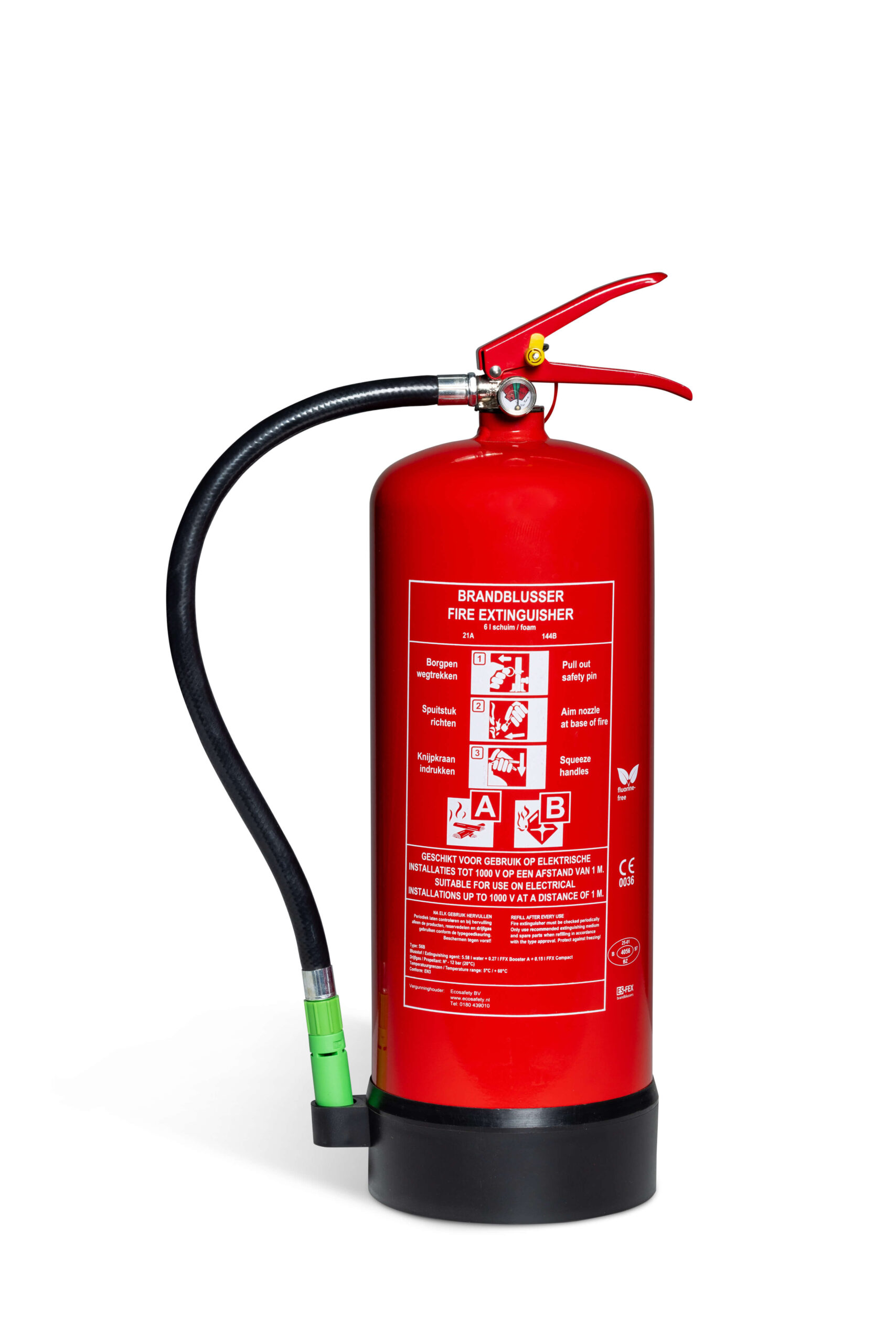 Schuimblusser - 6 Liter PFAS/Fluorvrij